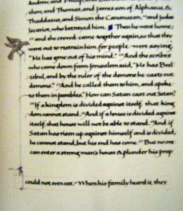 Homoioteleuton in St John's Bible